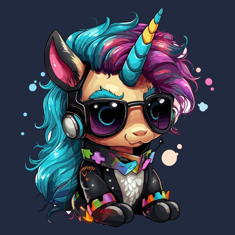 Punker Einhorn Design