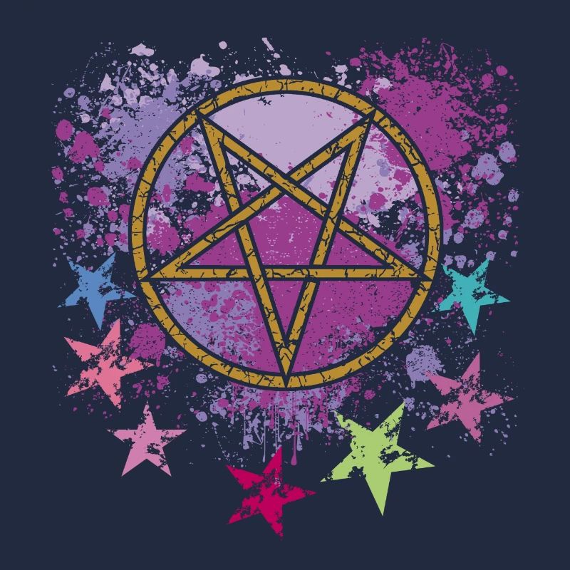 Pentagramm mit Sternen