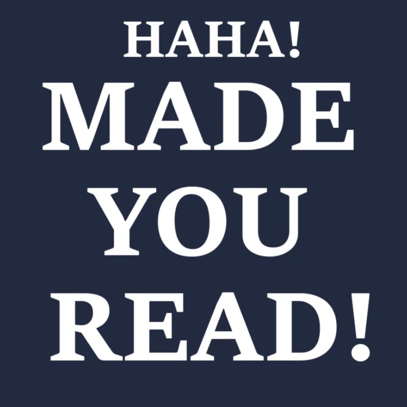 HaHa! Lass dich lesen! Spaß!