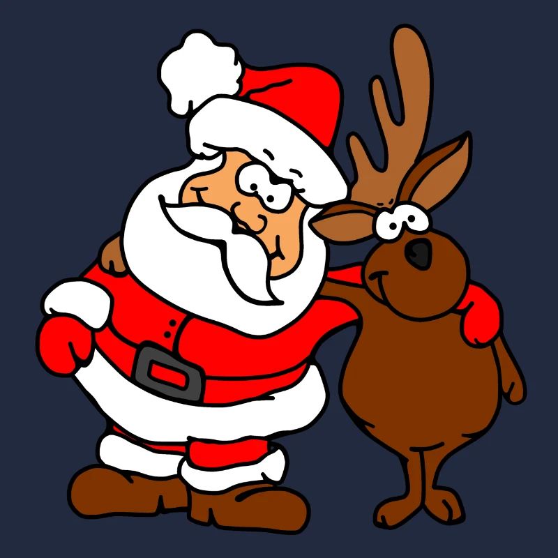 Weihnachtsmann und sein Freund
