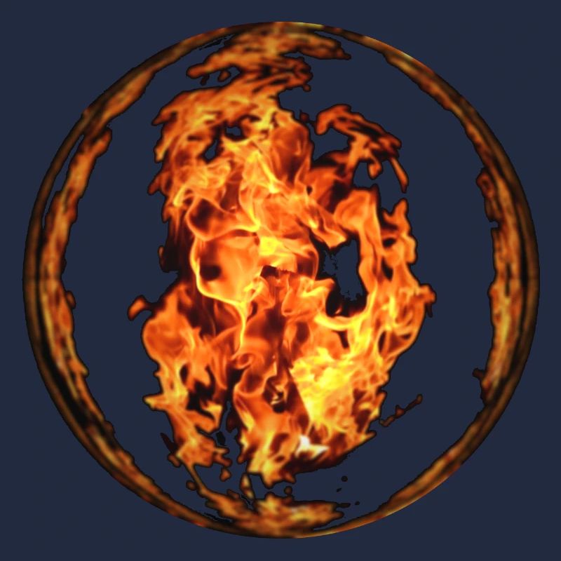 Feu Boule de verre