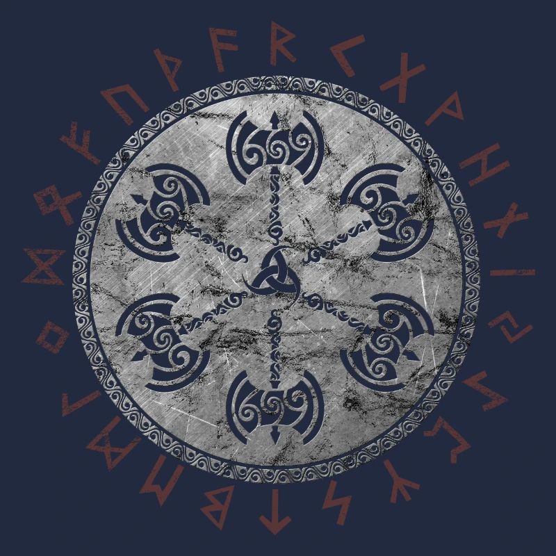 Keltischer Vikinger Vegvisir Kompass Wikinger