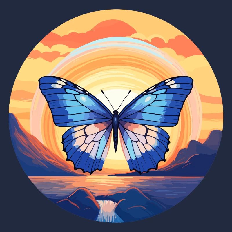 Blauer Morpho-Schmetterling