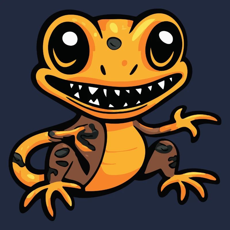 Lizard Halloween Comic Funny