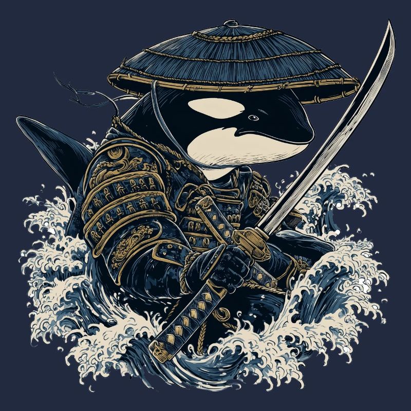 Orca Samurai Design – Kriegerischer Killerwal