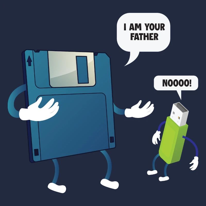 Father _ Son Floppy Disk ... Programmierer & Nerd