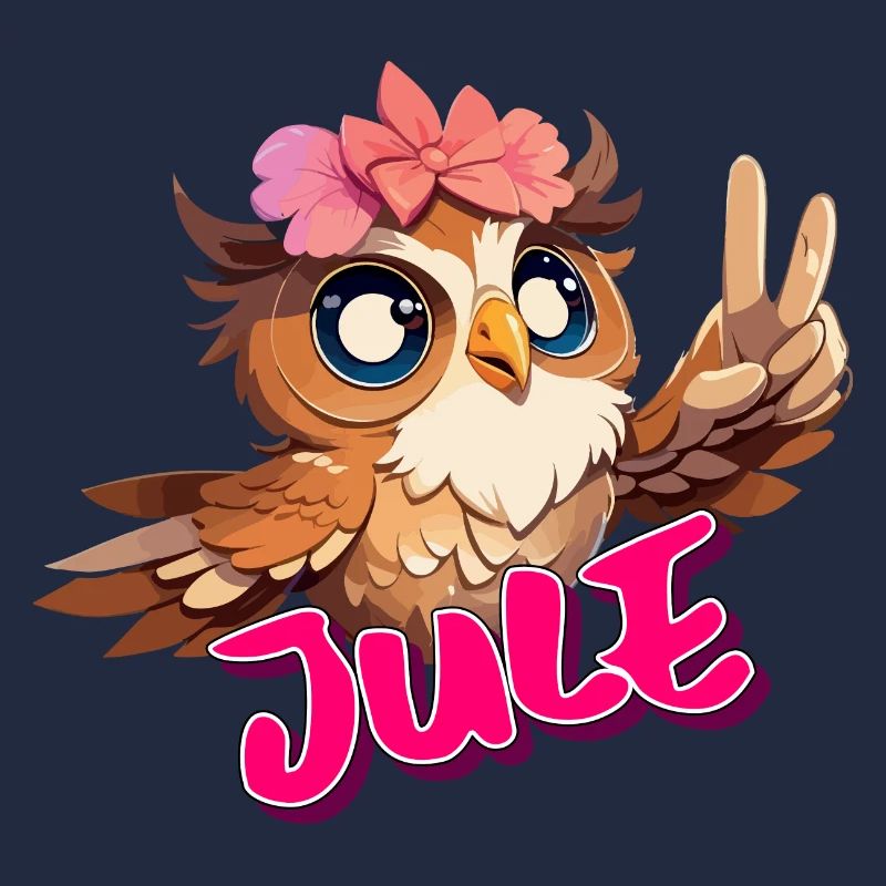 JULE - Schöner Mädchen Name mit süßer EULE