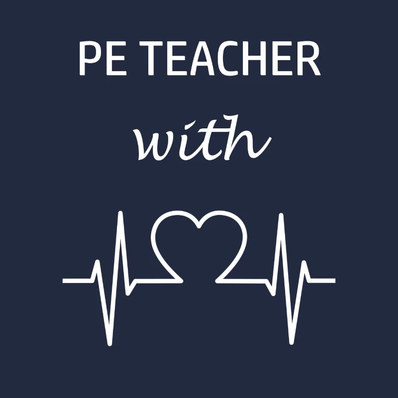 Professeur d’éducation physique Professeur d’éducation physique avec un cœur PE