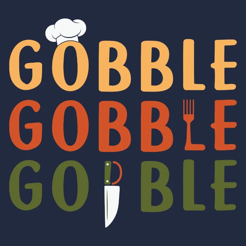 Thanksgiving Fall Gobble Chef Fork