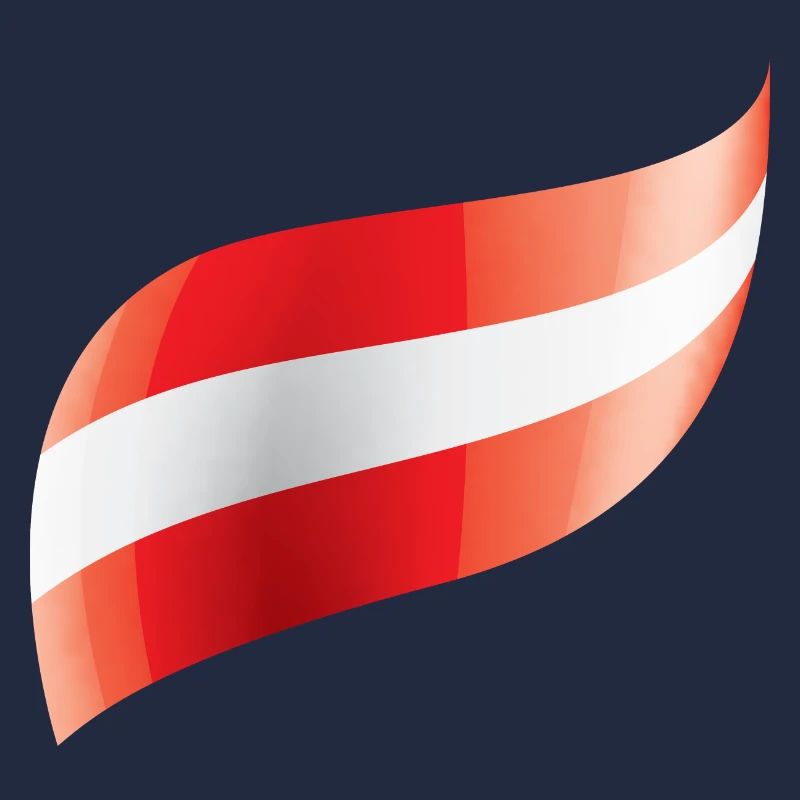 Le drapeau autrichien agité