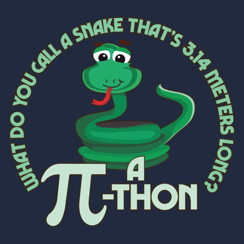 Math Pun Pi-thon Funny Snake Mathematics Meme
