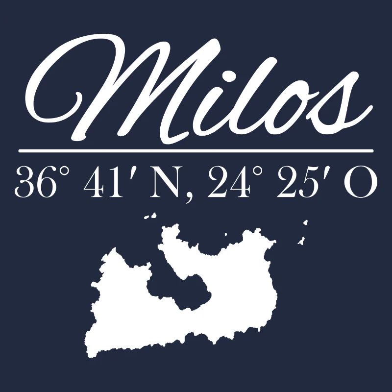 Milos Coordinates Design with Silhouette