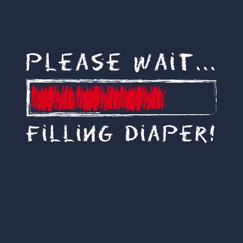 Please Wait Filling Diaper Loading