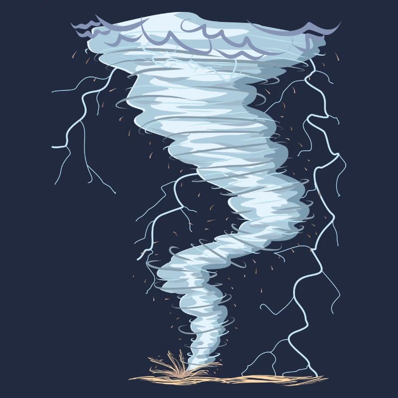 Weather Tornado Windhose Sturmjäger cool design