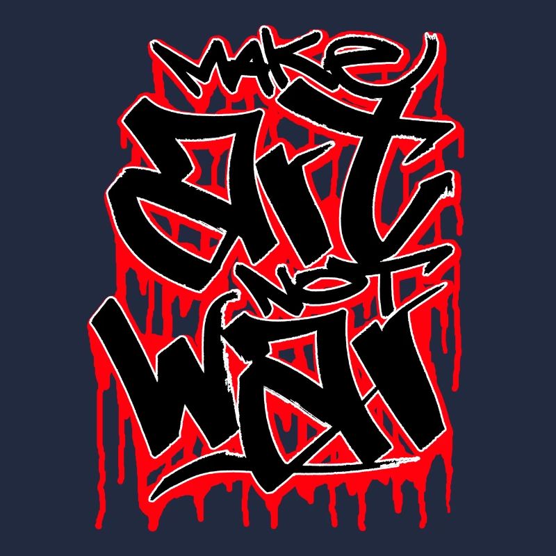 make art not war graffiti sprayer geschenk