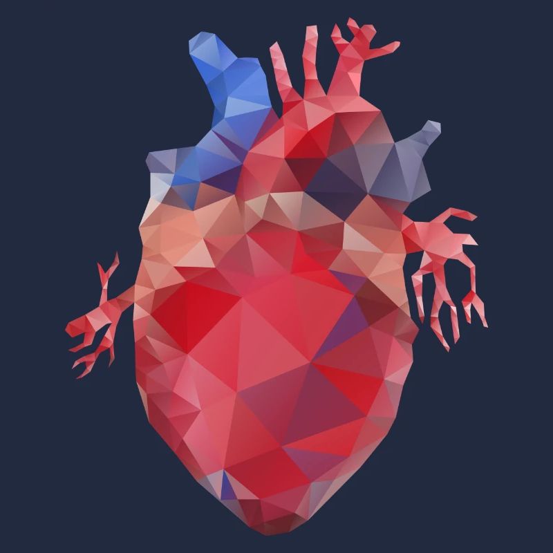 Heart low poly