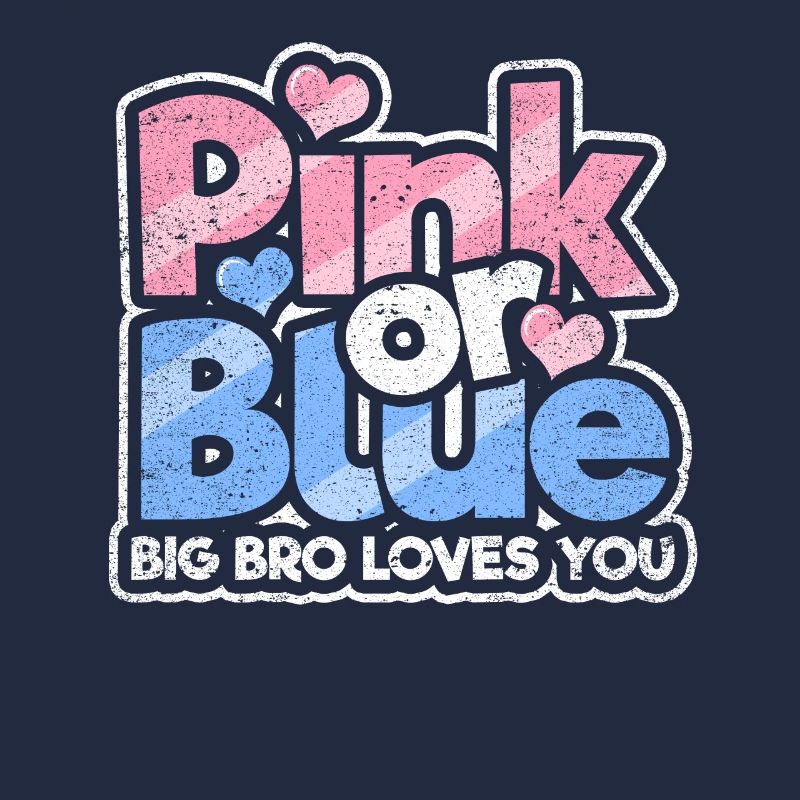 Rosa oder blaues großes Bro liebt Sie