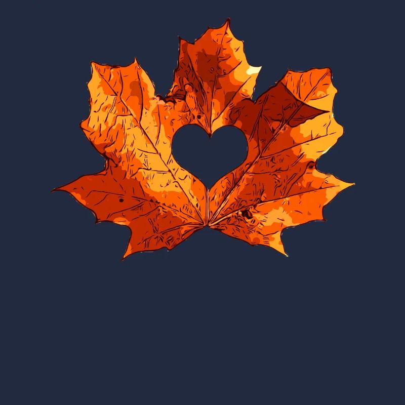 Feuille d'érable coeur