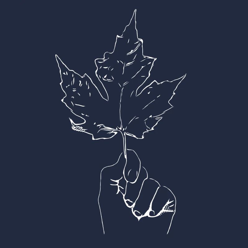 Maple maple leaf hand