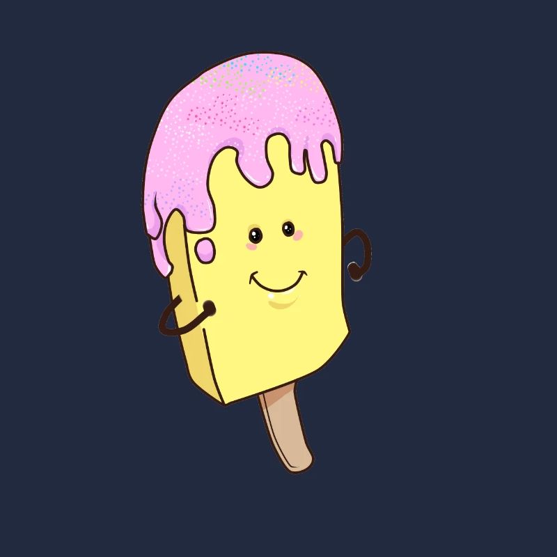 Eis Sommer Eisdiele Eiskrem Fantasy Comic Cartoon