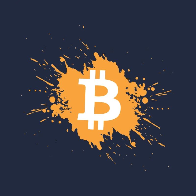Bitcoin crypto-monnaie crypto couleur blob