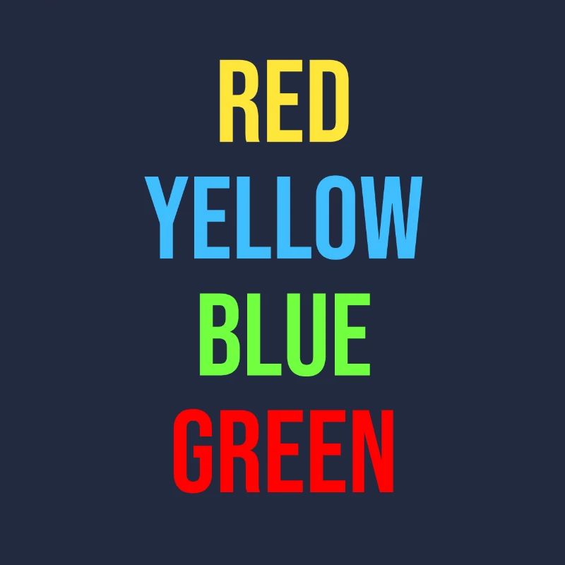 Psychology Stroop Effect Gift Idea