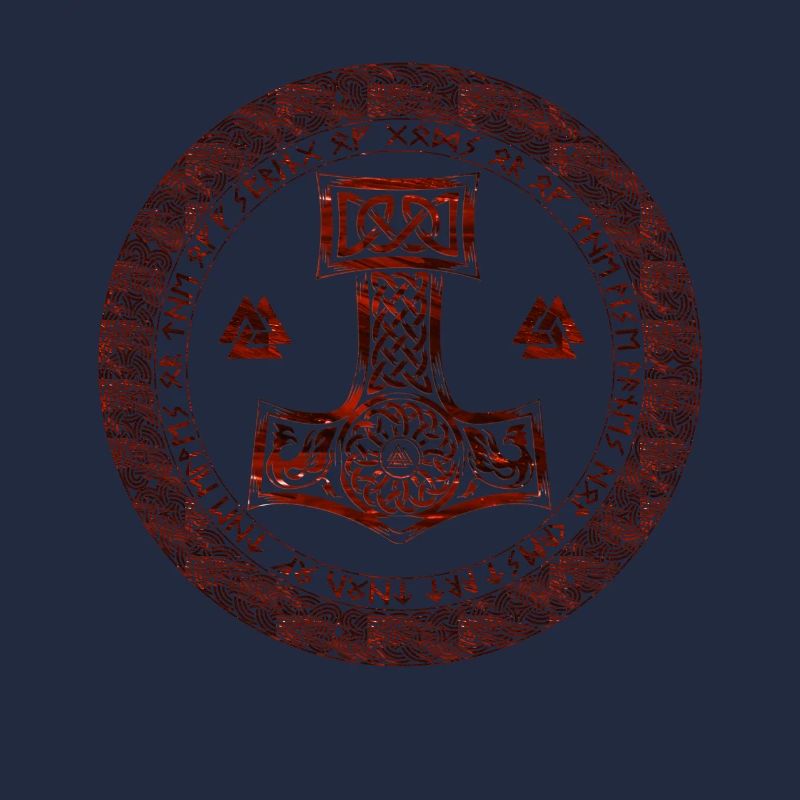 Thor Hammer Mjölnir Mjolnir dans le cercle de runes