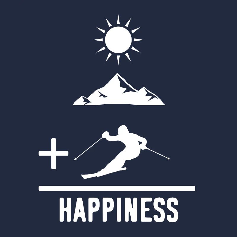 Vacances de ski math blanc