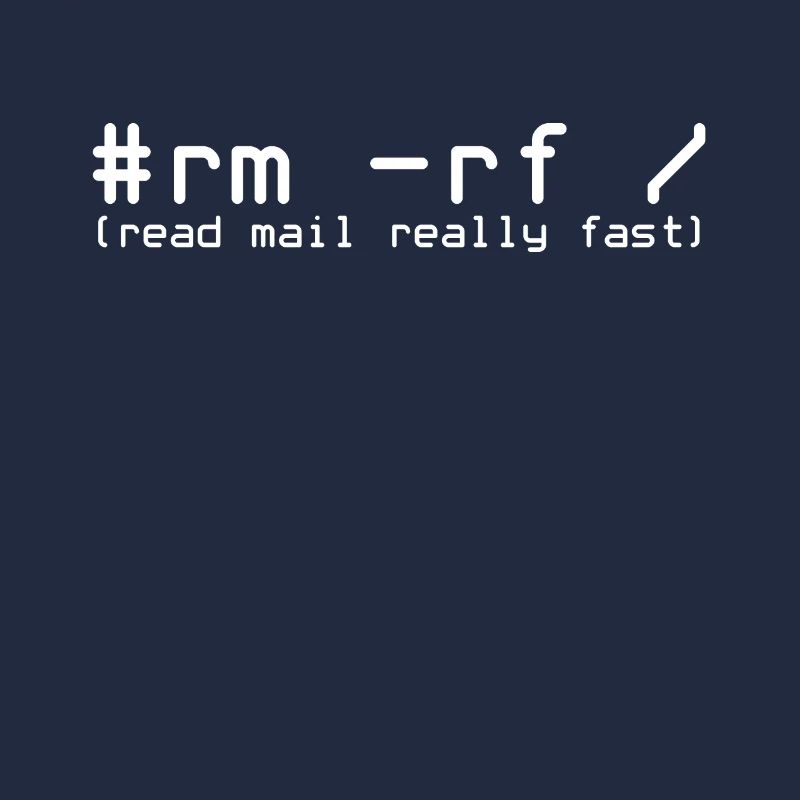 #rm -rf / | Lire le courrier très rapidement | Unix | L'informatique