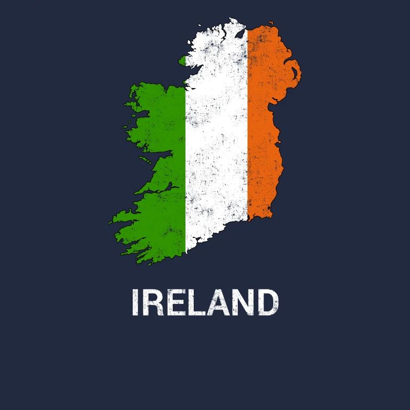 Irlande ( Eire ) carte du pays &drapeau