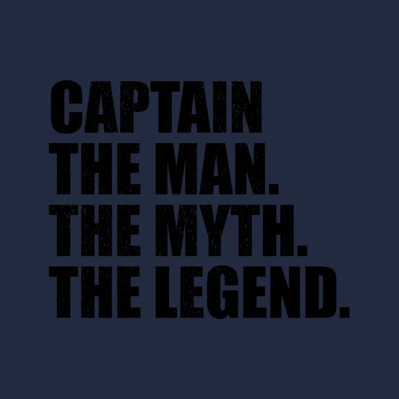 Captain Man Myth Legend distressed