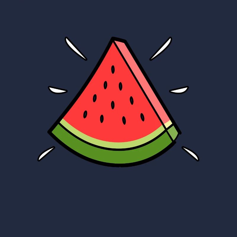 Funny watermelon design for the beach