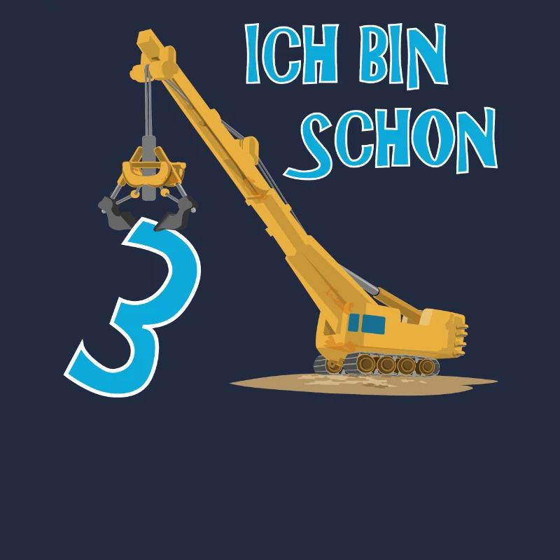 Ich bin schon drei Kran Geschenkidee