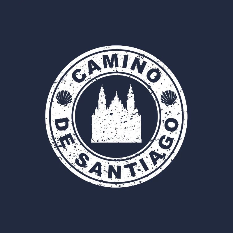 Chemin de Saint-Jacques de Compostelle pèlerins