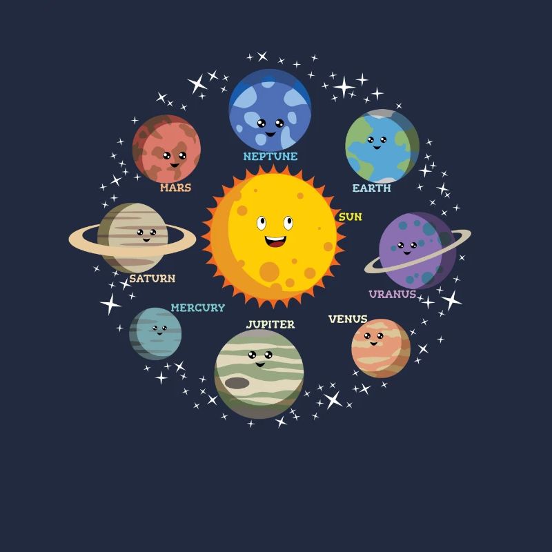 Sonnensystem Planeten - Galaxy Spaceman Geschenk