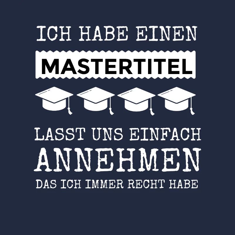 Mastertitel Abschlussgeschenk Lustiger Spruch