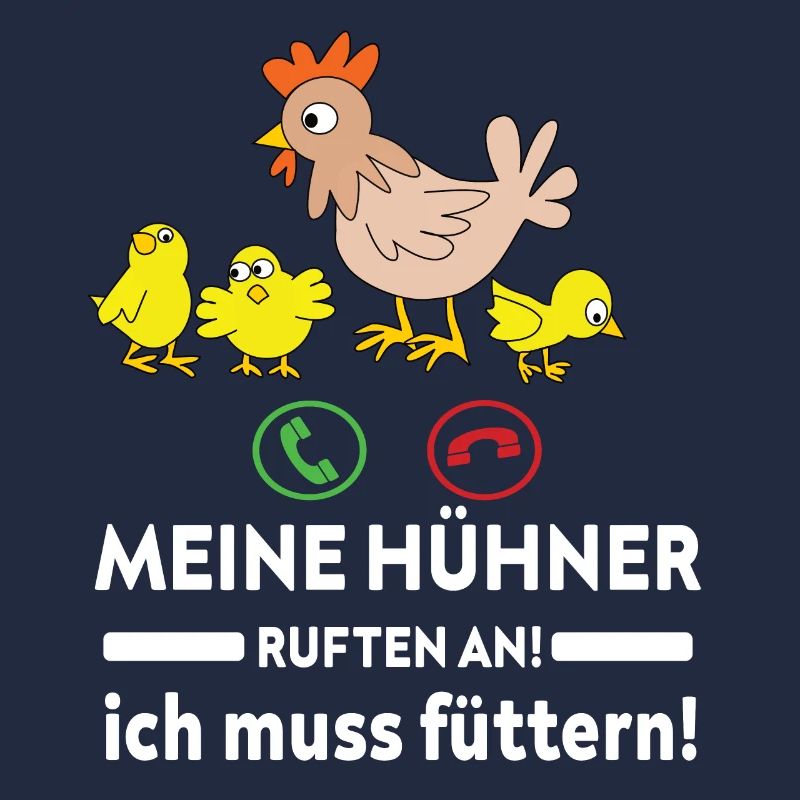 Meine Hühner ruften an! geschenkidee bauer