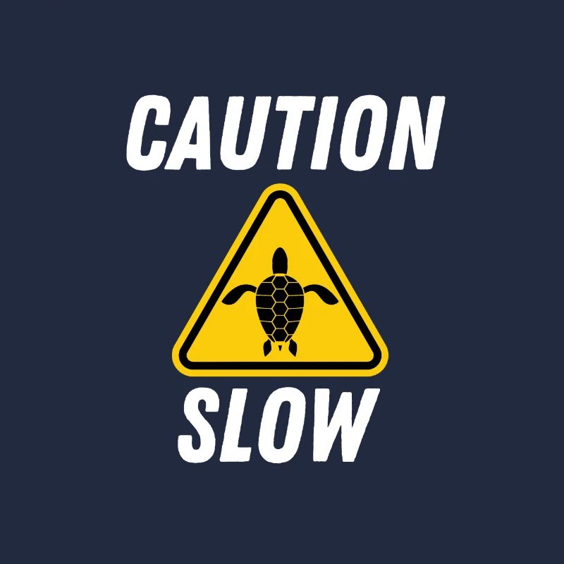 Turtle Caution Slow Sign