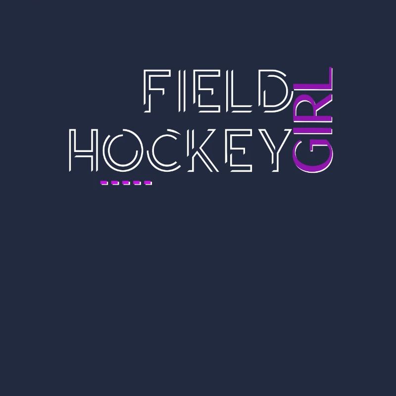 Conception de texte de joueur de hockey sur gazon