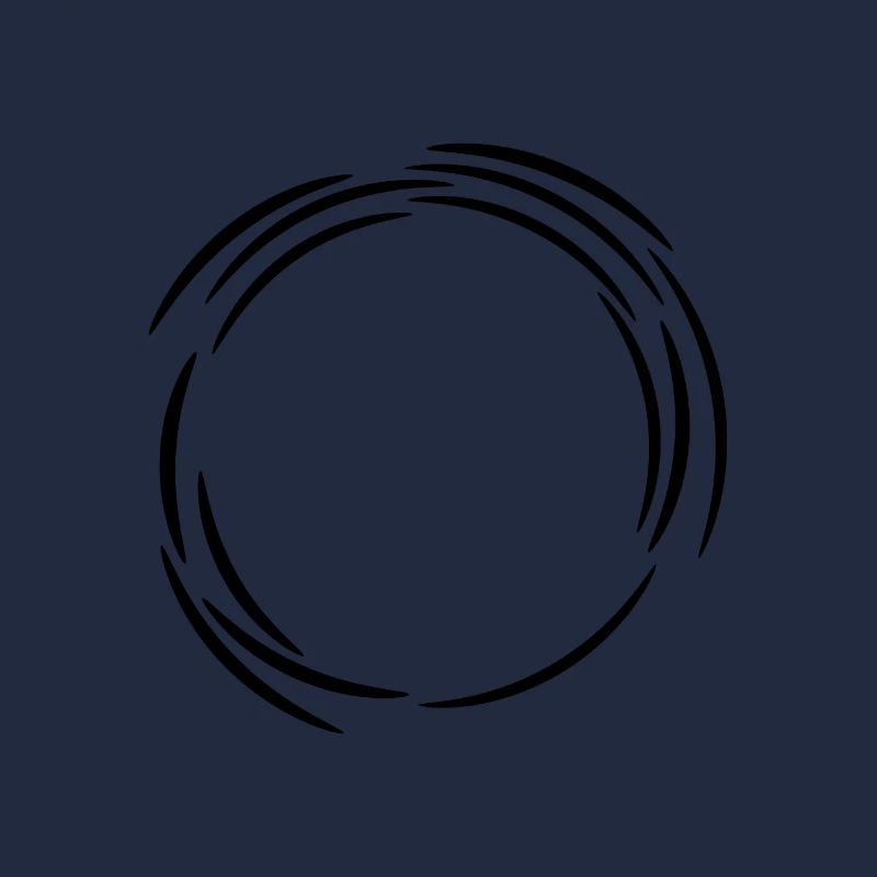 Cercle de ligne de conception lignes