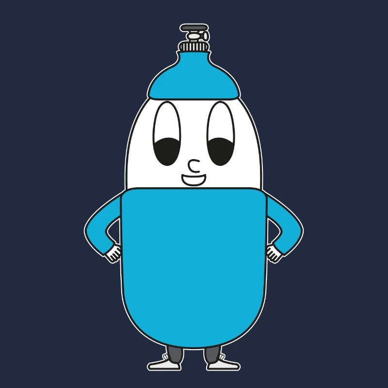 Helium-Flasche Ei
