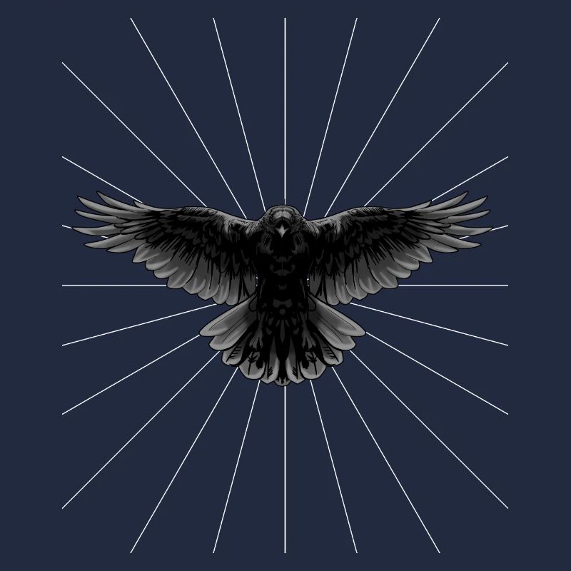 Rayons Corbeau Corbeau Oiseau Oiseau image Dark