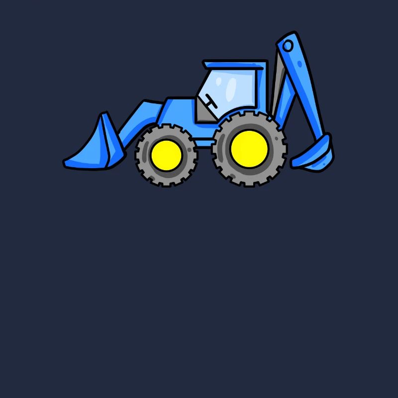 Excavator vehicle construction site