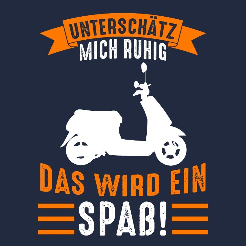 Mofa Motoroller Scooter Rollerfahrer Moped