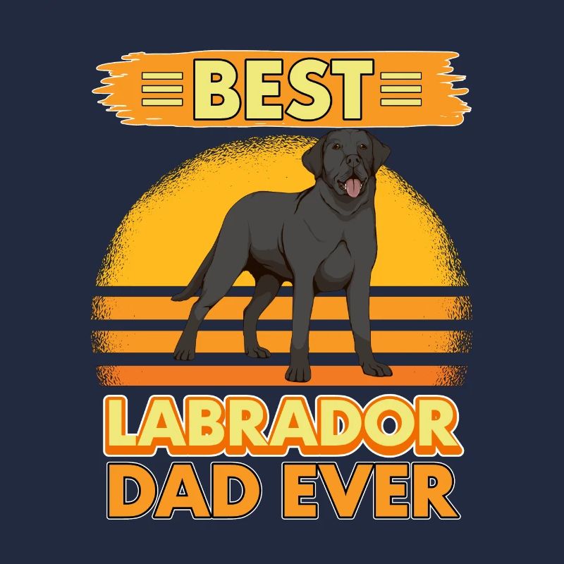 Schwarzer Labrador Labbi Best Labrador Dad Ever