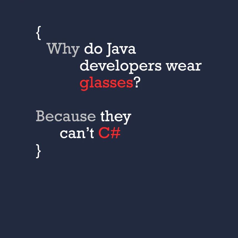 C# Programmeur blague Coder C Sharp