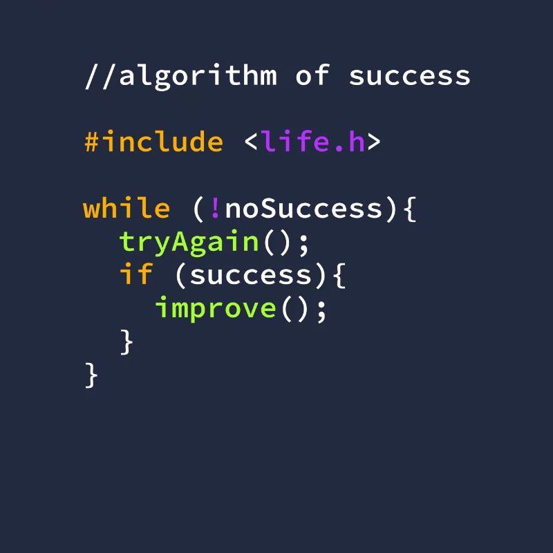 Succès programmeur à succès algorithme