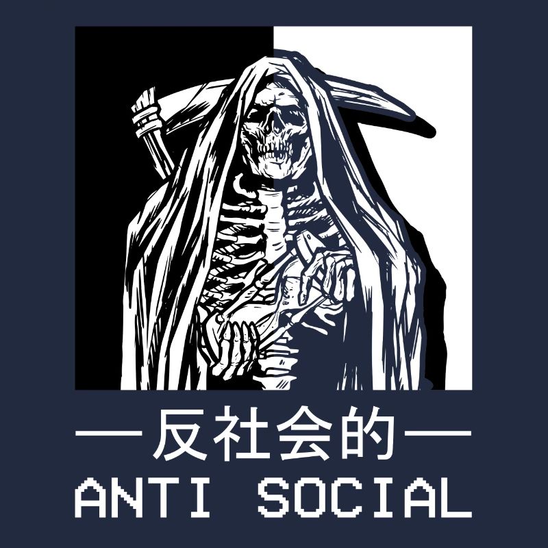 Skelett Sensenmann Antisocial Todesengel