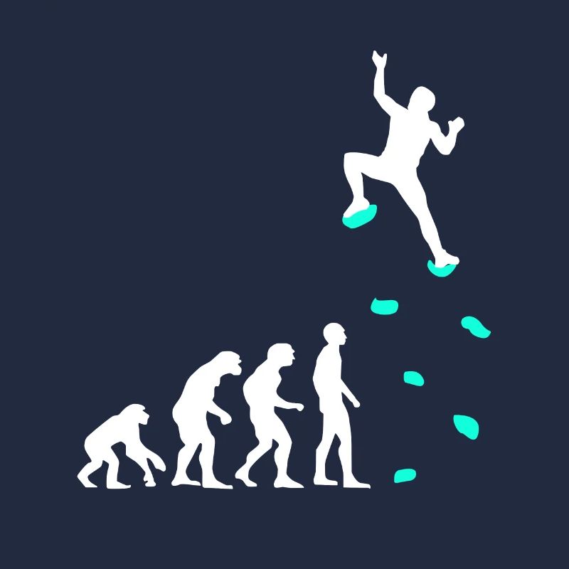 Klettern Evolution Klettergriffe Kletterwand