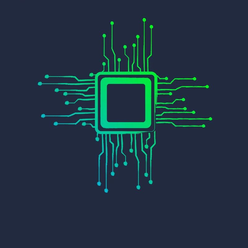 Circuits CPU Puce d’ordinateur Nerds